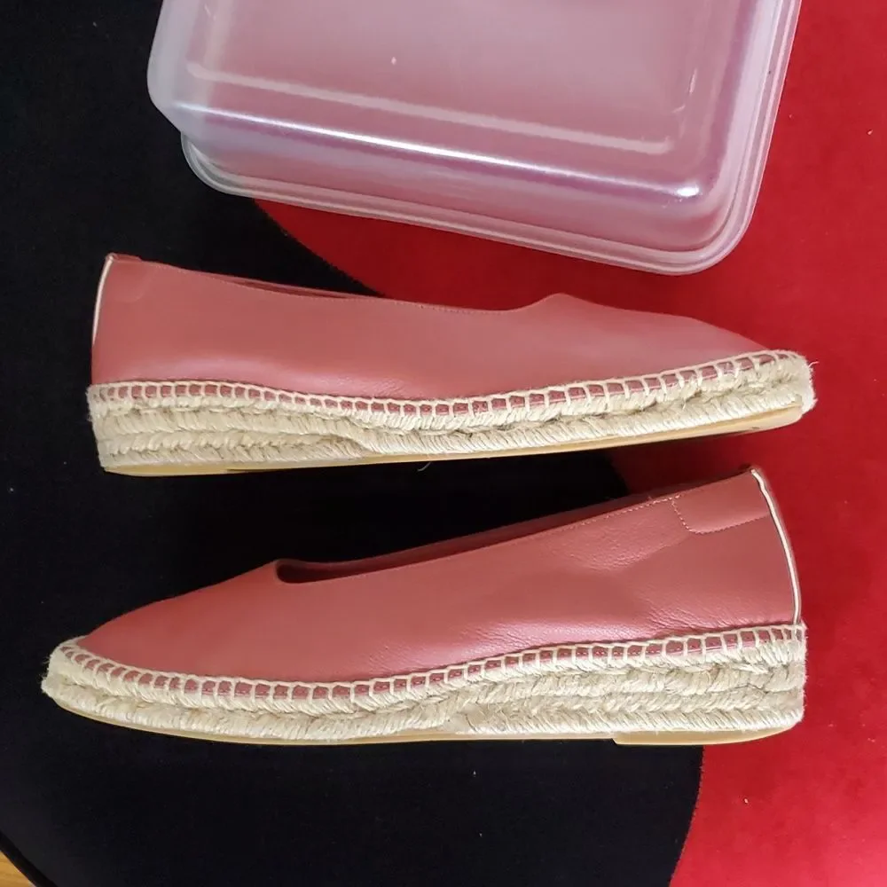 Everlane The Espadrille in Mauve Or Dusty Rose Size 11